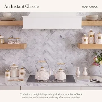 Charming Rosy Check Butter Holder by MacKenzie-Childs