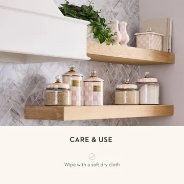 Charming Rosy Check Butter Holder by MacKenzie-Childs