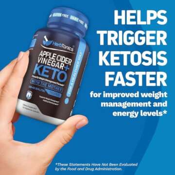 Herbtonics Apple Cider Vinegar & Keto BHB Support Supplement