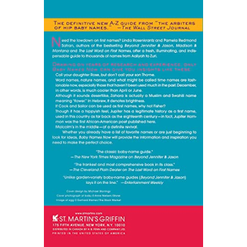 Baby Names Now: Unique Guide for Expectant Parents or Writers