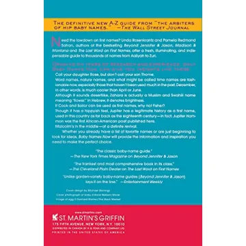 Baby Names Now: Unique Guide for Expectant Parents or Writers