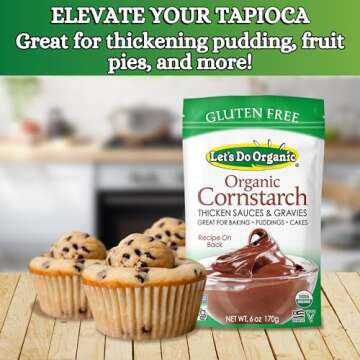 Let's Do Organic Cornstarch - Corn Starch for Cooking, Corn Starch Organic, Corn Starch Powder, Non ...