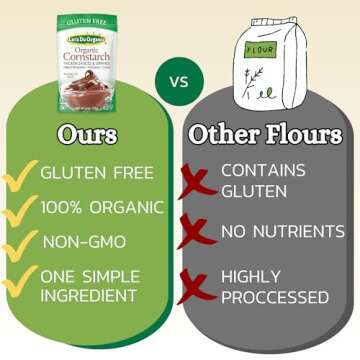Let's Do Organic Cornstarch - Corn Starch for Cooking, Corn Starch Organic, Corn Starch Powder, Non GMO Corn Starch Gluten Free - 6 Ounce (Pack of 1)