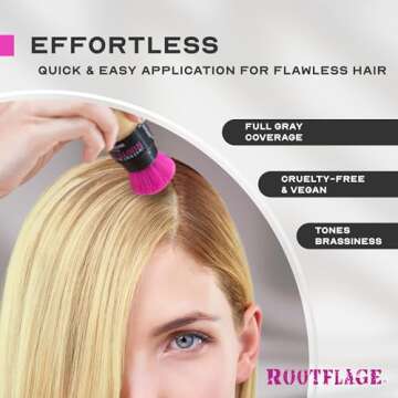 Rootflage Root Touch Up Powder - Instant Hair Coverage