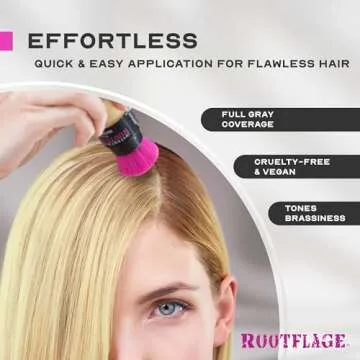 Rootflage Root Touch Up Powder - Instant Hair Coverage