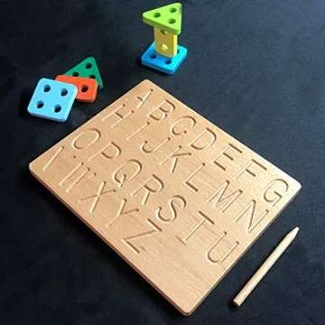 Mfumyy Montessori Alphabet Number Tracing Boards for Kids