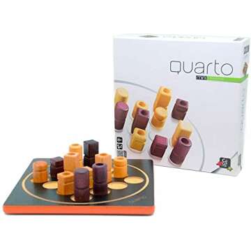 Quarto Mini Strategy Game | Travel-Friendly Fun for All Ages