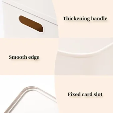 12 Quart Plastic Storage Baskets with Lid for Organization