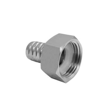 Beduan Stainless Steel Garden Hose Swivel Fitting 3/4" Barb x 3/4" GHT Female Threaded Adapter Connector Garden Hose Repair