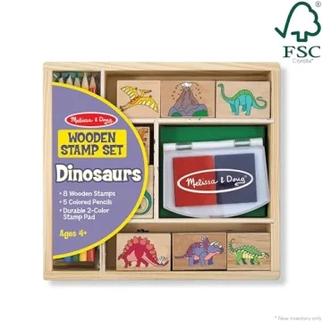 Melissa & Doug Dinosaur Stamp Set - Creative Fun for Kids
