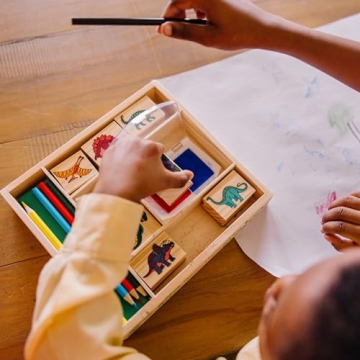 Melissa & Doug Dinosaur Stamp Set - Creative Fun for Kids