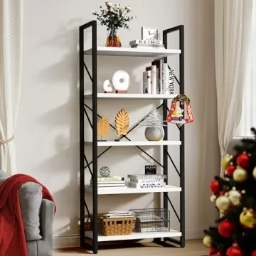 YITAHOME Modern 5 Tiers Bookshelf for Stylish Storage