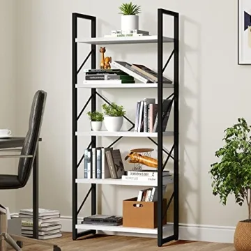 YITAHOME Modern 5 Tiers Bookshelf for Stylish Storage