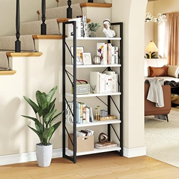YITAHOME Modern 5 Tiers Bookshelf for Stylish Storage
