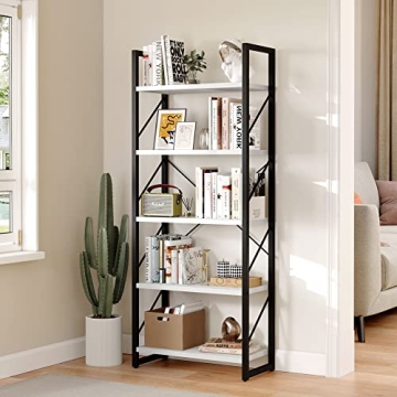YITAHOME Modern 5 Tiers Bookshelf for Stylish Storage