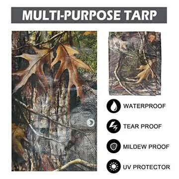 LOOGU Heavy Duty Waterproof Tarp for Outdoor Protection