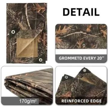 LOOGU Heavy Duty Waterproof Tarp for Outdoor Protection