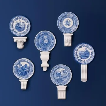 Spode Blue Room Zoological Plates Set of 6 Made in England