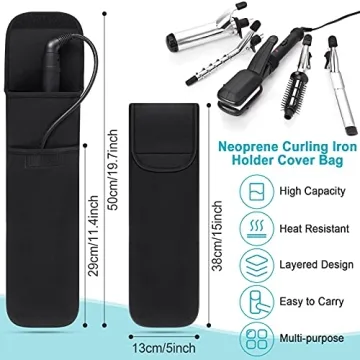 Shappy Heat Resistant Flat Iron Case for Travel