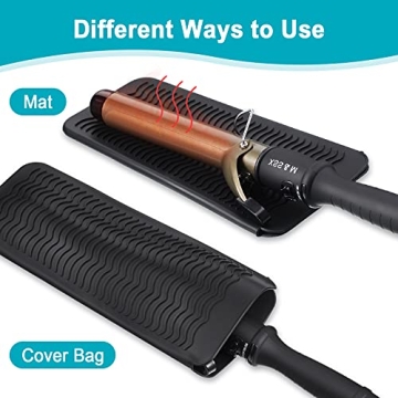 Shappy Heat Resistant Flat Iron Case for Travel