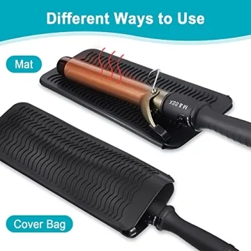Shappy Heat Resistant Flat Iron Case for Travel