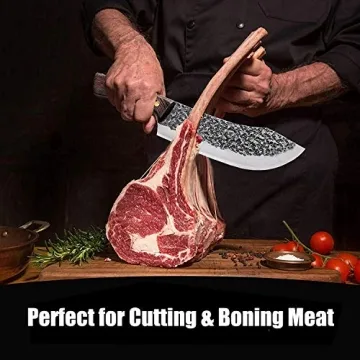 Univinlions 7" Hand Forged Butcher Knife for Cooking