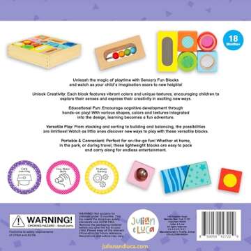 Brilliant Baby® Sensory Fun Blocks | Montessori Learning Toy