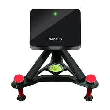 Garmin Approach R10 Portable Golf Launch Monitor & Simulator Bundle - Great for Home, Outdoor & Indoor, Projector Compatible, Software Accuracy Upgraded - Includes PlayBetter Alignment Stand