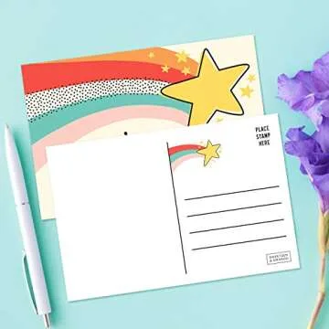 Sweetzer & Orange You Are Awesome Cards Postcards Pack (60 Post Cards) 4x6 Postcards for Kids and Adults. Positive Affirmations Cards, Kindness Cards, Employee Appreciation Awesome Notes