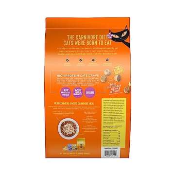 Tiki Cat Born Carnivore High Protein, Deboned Chicken & Egg, Grain-Free Baked Kibble to Maximize Nut...