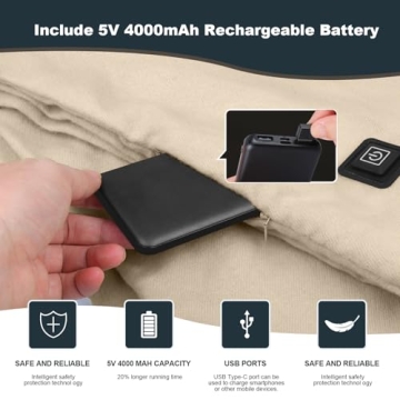 Heated Scarf Rechargeable Battery for Ultimate Warmth