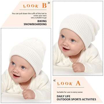 Kids Winter Beanies | Soft Warm Knitted Infant Toddler Hats