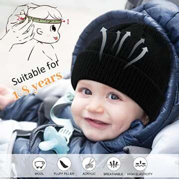 Cozy Knitted Winter Beanies for Kids Warmth