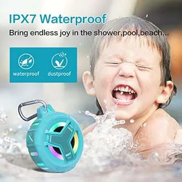 EBODA Waterproof Bluetooth Shower Speaker - Sky Blue