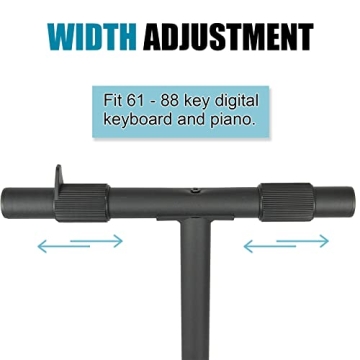 GLEAM Adjustable Keyboard Stand for Pianos and Keyboards