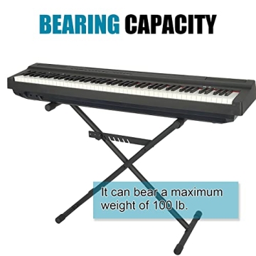 GLEAM Adjustable Keyboard Stand for Pianos and Keyboards