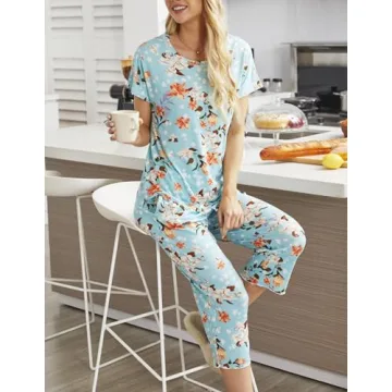 Ekouaer Floral Pajama Set for Women - Comfortable & Stylish