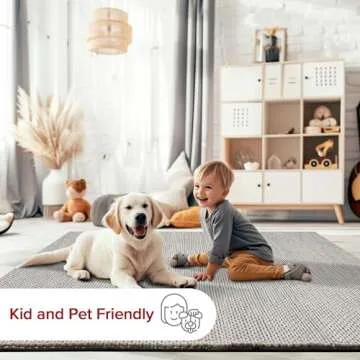 nuLOOM 6x9 Penelope Wool Braided Handmade Area Rug, Light Grey, Solid Rustic Farmhouse Style, For Bedroom, Living Room, Hallway, Entryway