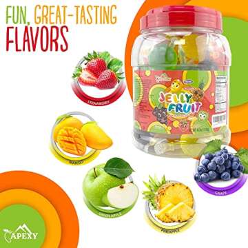 Apexy Jelly Fruit: TikTok Trend Jelly Candy, Assorted Flavors 46.9oz