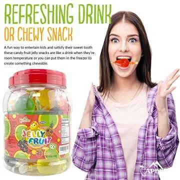 Apexy Jelly Fruit - Fun Snack for Kids, Assorted Flavors
