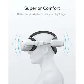 KIWI design Comfort Battery Head Strap for Quest 2