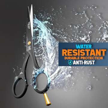 "The Cut Factory- 6.5” Professional Hair Scissors - High Carbon 420 Stainless Steel Hair Cutting Scissors, Ultra-Sharp Barber Shears for Salon & Home - Ergonomic for Men, Women, Kids & Babies"