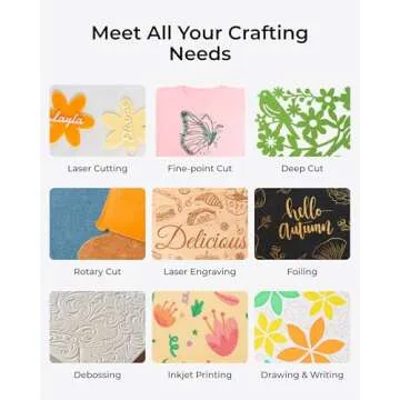 xTool M1 Ultra 4-in-1 Craft Machine - Vinyl Cutter, Laser Engraving and Cutting Machine, Pen Drawing, Scrapbooking, All-in-One with Riser Base and Rotary, for Vinyl, Fabric, Wood, Tumbler, Ring, etc