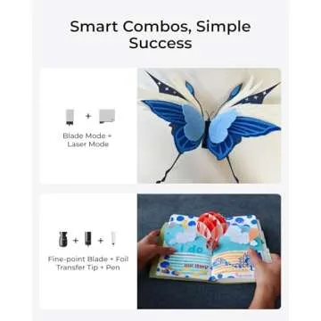 xTool M1 Ultra 4-in-1 Craft Machine - Vinyl Cutter, Laser Engraving and Cutting Machine, Pen Drawing, Scrapbooking, All-in-One with Riser Base and Rotary, for Vinyl, Fabric, Wood, Tumbler, Ring, etc