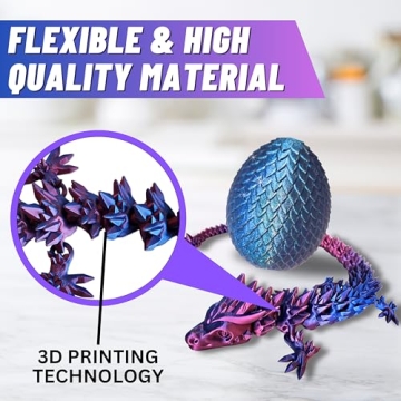 Articulated 20" Dragon - 3D Print USA Made Gift