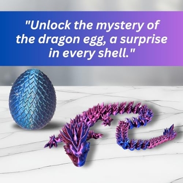 Articulated 20" Dragon - 3D Print USA Made Gift