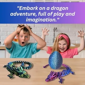 Articulated 20" Dragon - 3D Print USA Made Gift