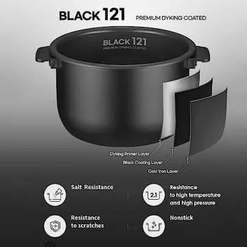 CUCHEN CRT-RPK0670WUS 6 CUP (1.14 quarts): 6 person serving / per use | 2.1 Ultra High-Pressure Induction Heating Rice Cooker 6 Cup (Uncooked) | Full Stainless Power Lock System | Auto Steam Clean | Voice Guide | Made in Korea | White