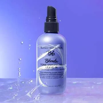 Bumble and bumble. Illuminated Blonde Tone Enhancing Purple Leave-in Treatment Spray | Neutralize brassiness | Heat Protection, Hydrating, Anti Frizz, Color Safe | Curl, Wavy, Straight, 4.2 Fl Oz