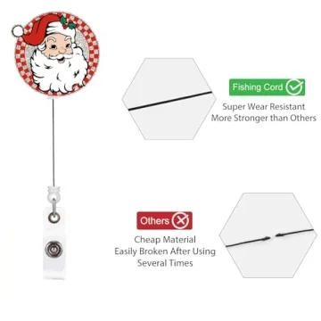 Santa Badge Reel: Festive Christmas ID Holder for All